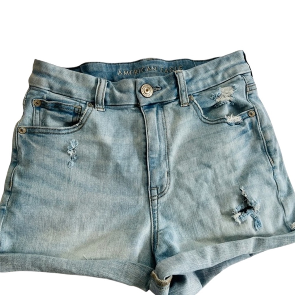 American Eagle size 6 Jean Shorts with holes. Next level stretch! Bundle?